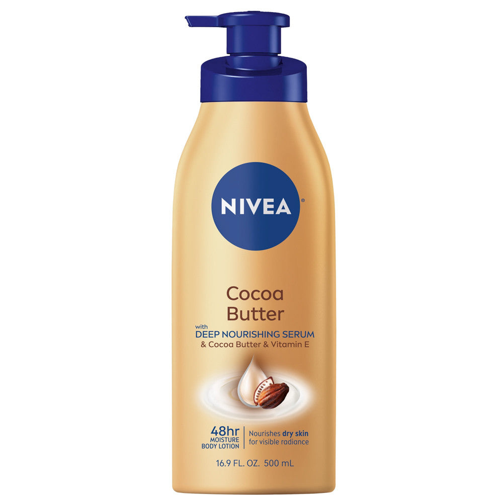 Nivea Body Cocoa Butter Body Lotion Formulated To Nourish Dry Skin - 16.9 Oz